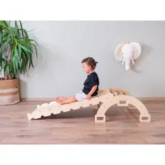 Montessori Küçük Pikler Halkası ve Rampa İkili Set