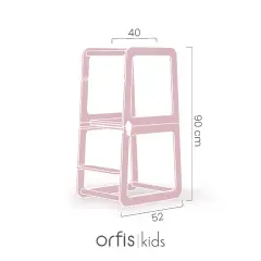 Montessori Masaya Dönüşebilen Doğal Ahşap Öğrenme Kulesi