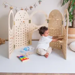 Montessori Peg Board Aktivite Oyuncak