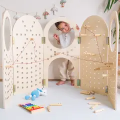 Montessori Peg Board Aktivite Oyuncak