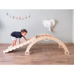 Montessori Pikler Halkası ve Rampa İkili Set