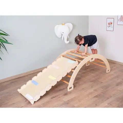 Montessori Pikler Halkası ve Rampa İkili Set