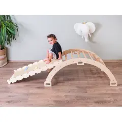 Montessori Pikler Halkası ve Rampa İkili Set