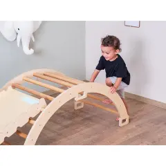 Montessori Pikler Halkası ve Rampa İkili Set