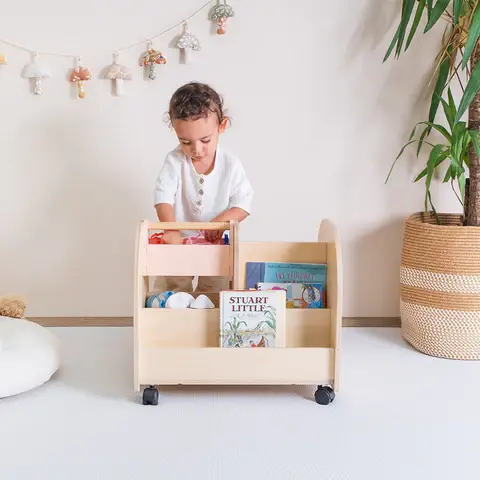 Montessori Tekerlekli Kitaplık
