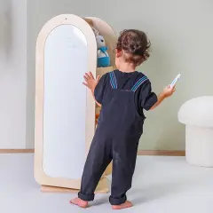 Montessori Yazı Tahtalı Döner Kitaplık - h90cm