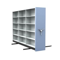 Üçlü Modül Çift Yüzlü Kapaksız Arşiv Dolabı